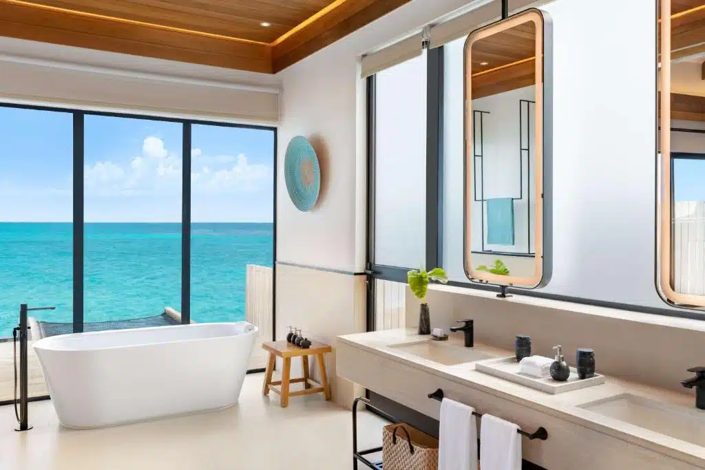 Bathroom One Bedroom Overwater Pool Villa - Hilton Maldives Amingiri Resort & Spa